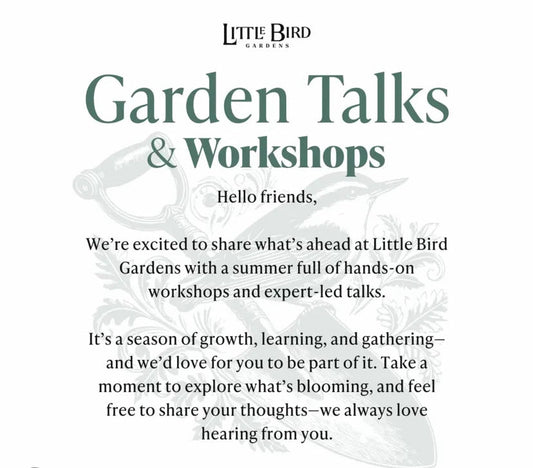 Classes By Little Bird Gardens
